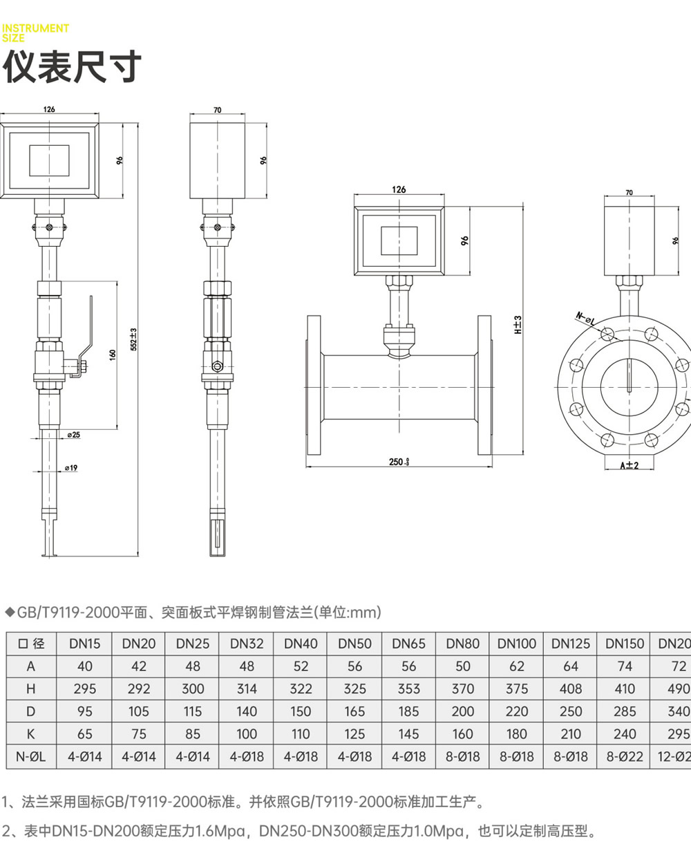 热式气体质量流量计（插入型）